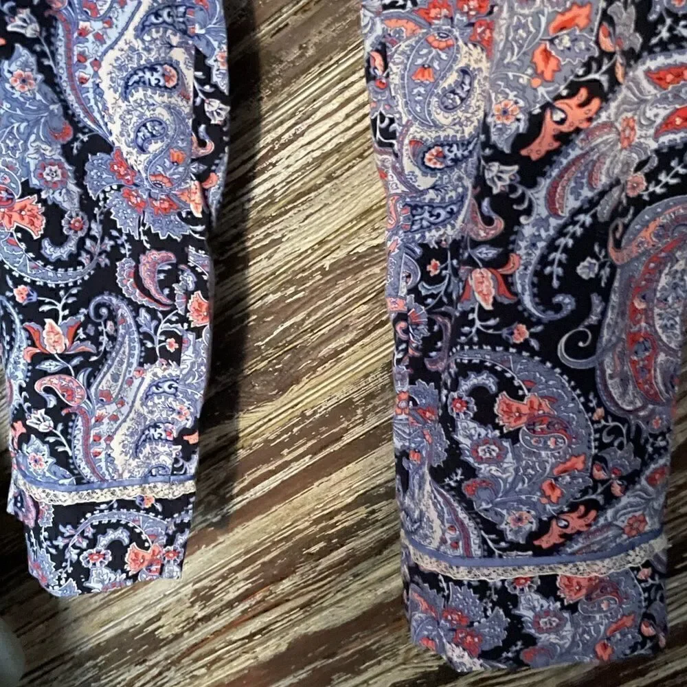 Eloise paisley print drawstring sleep pants